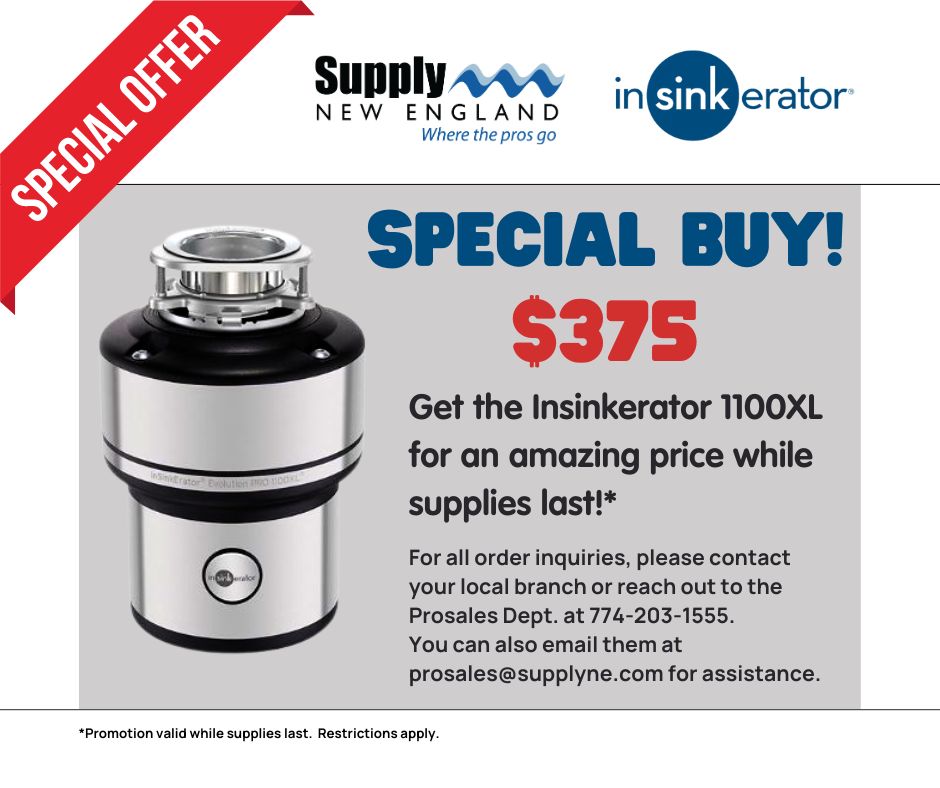 Special Offer on the Insinkerator 1100XL! Image